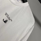 Off White T Shirt Short Sleeve Men'S And Women'S Cotton Tshirt Owt