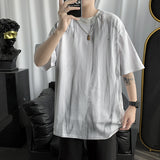 Men T-Shirts Tie-Dyed Dark Printed Loose