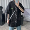 Men Shirt Short Sleeve Shirt Loose