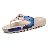 Mens Slide Summer Platform Slippers Men'S Plus Size Trend Sandals Outdoor Beach