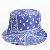 Bucket Hat Fishing Cap Cotton Print Fisherman Hat Printing Outdoor Sun-Shade Sun Protection Bucket Hat