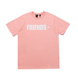 Vlone T Shirt Summer Short-Sleeved Girl Pink Short Sleeve Men'S And Women'S T-Shirt