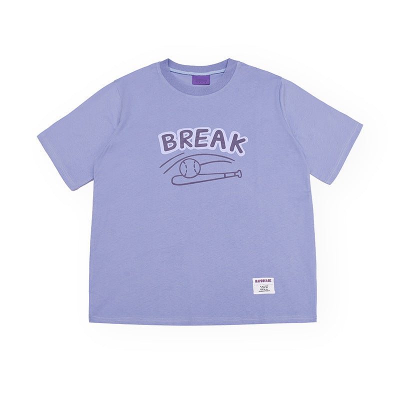 Men T Shitrs Baseball Pattern Printing