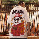 Men T-Shirts Loose round Neck Half Sleeve