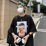 Men T-Shirts Loose round Neck Half Sleeve