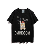 Moschino T Shirt Teddy Bear Pattern Quick-Drying Loose Short Sleeve