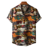 Camp Collar Shirt Floral Short Sleeve Shirt