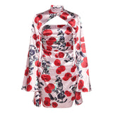 Music Festivals Rave Outfits Dress Spring and Summer Women's Clothing Fashion Printed Sexy Dress