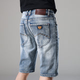 Men Jorts Summer Denim Shorts Men's Retro Casual