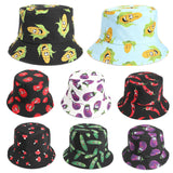 Bucket Hat Fishing Cap Cotton Print Fisherman Hat Printing Men and Women Outdoor Leisure