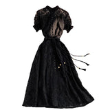 Betty Draper Valentine's Day Dress Vintage Court Style Socialite Swing Dress