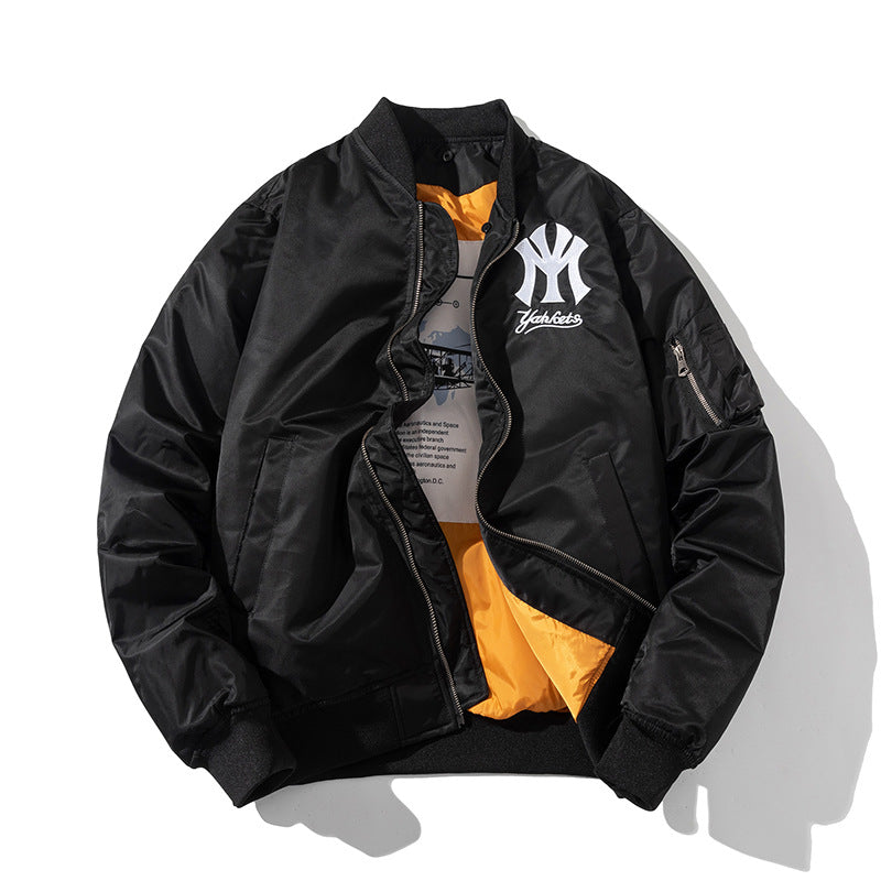 Varsity Jacket Autumn And Winter Air Force Pilot Jacket Men'S Loose Embroidery