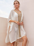 Coachella Music Festival Outfits Women's Sun Protection Coat Loose V-neck Pullover