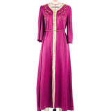 Taffeta Dress Satin Stitching Gold-Woven Rhinestone Dress