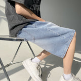 Men Denim Shorts Blue Denim Shorts Men's Summer