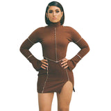 Music Festivals Rave Outfits Dress Women's Spring Clothing Leg Length Hip Skirt for Women