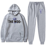 Vlone Hoodie & Pants 2 Piece Printed Men'S And Women'S Loose Hooded Sweater
