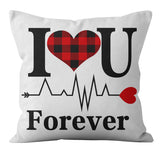 Valentine's Day Pillow Covers 4 Piece Random Styles Together, Holiday Home Gift Pillow Cushion Cover