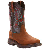 Justin Yellowstone Boots Winter Martin Boots Men'S Zipper Brown Round Toe Boots