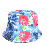 Bucket Hat Fishing Cap Cotton Print Fisherman Hat Female Sun-Proof Bucket Hat Fashion Sun Hat
