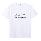 Squid Game Costume Short Sleeve T-shirt Top Men and Women