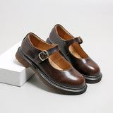 Mary Jane Shoes Mary Jane Shoes Flat Summer Leather Shoes For Women