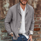 Mens Winter Coats Man Fall Outfits Coat Men's Clothing Spring and Autumn Casual Loose Suit Top