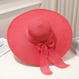 Big Hats Straw Hat Summer Beach Hat Sun Hat Sun Protection Women's Sun Hat