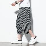 Men Trousers Cropped Pants Loose