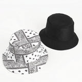 Bucket Hat Fishing Cap Cotton Print Fisherman Hat Printing Outdoor Sun-Shade Sun Protection Bucket Hat