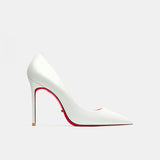 Red Bottom Heels Shallow Mouth Pointed High Heel Stiletto Heel Work Shoes for Catwalk