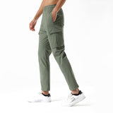 Sweat Wicking Pants Ice Silk Quick-Dry Pants Loose Straight Cargo