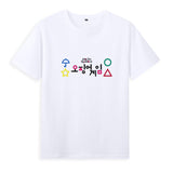 Squid Game Costume Short Sleeve T-shirt Top Men and Women