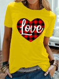 Valentine's Day T Shirt Men's Short-Sleeved European and American Top T-shirt