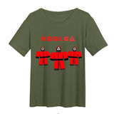 Squid Game Costume Sportswear Short Sleeve T-shirt Top Men and Women