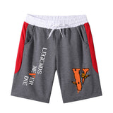 Vlone Shorts Printed Shorts Men'S Summer Cotton Casual Beach Pants
