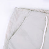 Julia Fox Low Rise Jeans Hot Girl Wide Leg Woven Pants Loose Slimming Drawstring