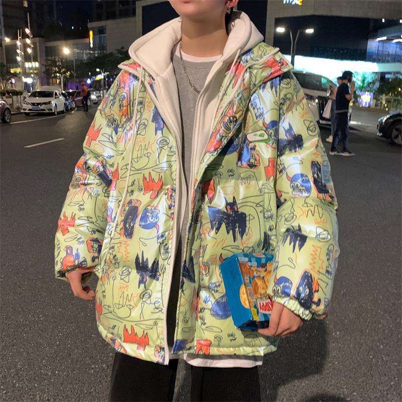 Men's Jackets Printed Cotton-Padded Jacket