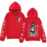 Anime Hoddies Three-Piece Ackerman Printed Hoodie Autumn and Winter Coat