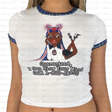 Vintage Y2g Shirts Women's Clothing Y2g Printed Short Women's Summer