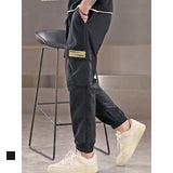 Sweat Wicking Pants Overalls Exercise Ankle-Tied Woven