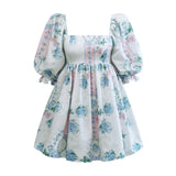 Coachella Music Festival Outfits Short Sleeve Women's Dress Backless Princess Dress