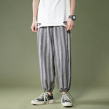 Men's Pants Summer plus Size Men's Men's Ankle-Tied Pants
