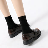 Mary Jane Shoes Spring Leather Shoes Vintage Brown