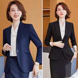 Interview Suit Women's Work Clothes Suit Jacket Women's Summer