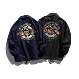 Man Fall Outfis Autumn Clothes Retro Creative Letter Print Jacket Boys Hip Hop Baggy Casual Jacket