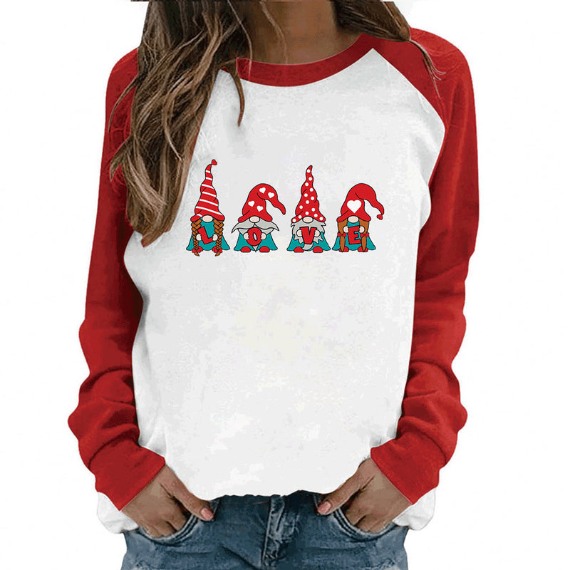 Valentine's Day T Shirt Autumn Female Love Letter Printed plus Size Women's Clothing
