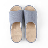 Cotton Slippers Posee New Spring and Summer Four Seasons Slippers Female Male Open Couple Indoor Non-Slip Home Household Thick Bottom Linen Slippers