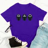 Squid Game Costume Printed Short-Sleeved Men's and Women's T-shirt