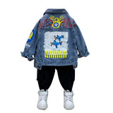Toddler Boys Jackets Boys' Denim Jacket Spring Autumn